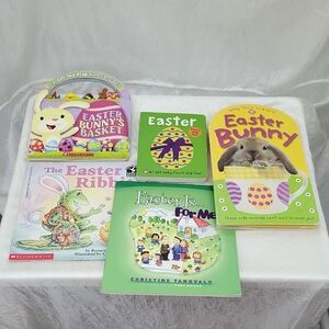 Easter themed children books Set of 5 Bunny Springtime